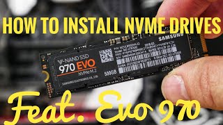 How to install NVMe M2 SSDs featuring Samsung 970 EVO [upl. by Yahsed]