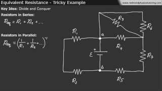 Equivalent Resistance  Tricky Example [upl. by Meehaf]