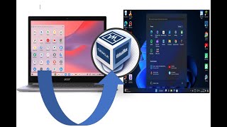 Chrome os on virtualbox windows11 likeandsubscribe [upl. by Yeldoow]