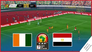 Cote dIvoire vs Egypt  Africa Cup of Nations 2022  Simulation amp Prediction [upl. by Ylen]