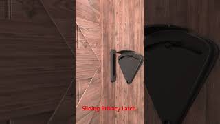 Sliding Privacy Latch woodworking doorlock automaticdoorlock [upl. by Darrin]