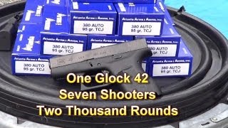 Glock 42  2000 round range day [upl. by Eelana585]