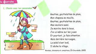 Gouttes gouttelettes de pluie la comptine [upl. by Sivle170]