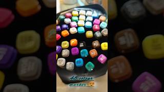 Unboxing 48 colour markerart meterials🎨🥰 art painting unboxing subscribe shorts [upl. by Kosiur]