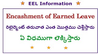 EEL  Encashment of Earned Leave [upl. by Ymas]