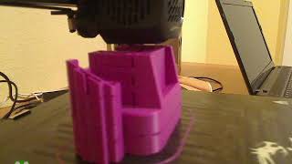 Octoprint Timelapse  Ender 3 V2 printing Satsana Ender 3 V2 Fan Duct with BLTouch [upl. by Gilberte203]