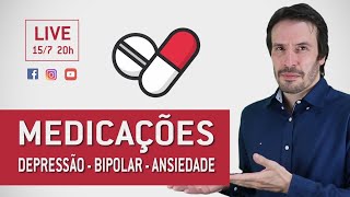 Medicações  Depressão bipolar e ansiedade  Psiquiatra Fernando Fernandes [upl. by Annoj]