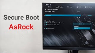 How to Enable or Disable Secure Boot in AsRock Motherboard [upl. by Odnomar699]