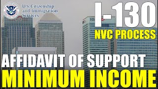 What Is the MINIMUM Income to Sponsor an Immigrant I130 petition I864 Income Requirements 2023 [upl. by Barstow214]