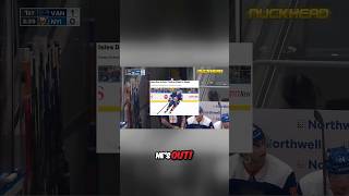 Hronek keeps INJURING people with his slap shot 😬 Canucks Islanders Hockey [upl. by Ennaharas]