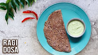 Ragi Dosa Recipe  How To Make Ragi Uttapam  Easy Millet Dosa and Uttapam  Breakfast Ideas  Varun [upl. by Esiled]