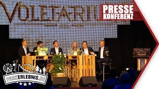 VOLETARIUM Eröffnung  Pressekonferenz EuropaPark am 1 Juni 2017 [upl. by Birch495]