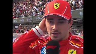 Charles Leclerc post race interview  P3  Mexico Grand Prix 2024 [upl. by Yehudi]