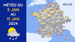 Météo du Vendredi 5 au Jeudi 11 Janvier 2024 [upl. by Ahsatan]