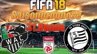 WAC vs STURM GRAZ  Saisonprognose 31Runde 21042018 [upl. by Faulkner]