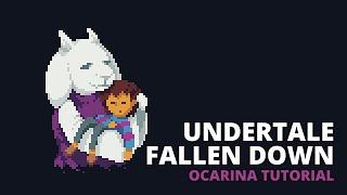 Undertale  Fallen Down  Ocarina tutorial  tabs [upl. by Ardnaek]