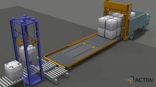 Automatic trailer and container loading solution for Big Bags by Actiw LoadMatic [upl. by Debbee]