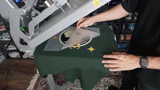 How To Heat Press A TShirt 101  Easy Tutorial [upl. by Darnell259]