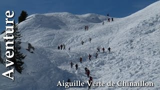 Ski de randonnée  Aiguille Verte de Chinaillon [upl. by Mook638]