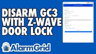 Disarming a GC3 With a Paired ZWave Door Lock [upl. by Liatrice]