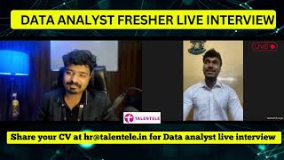 Amazing Data Analyst Mock Interview  Data Science Live Mock Interview  Data AnalyticsData Science [upl. by Haidedej]