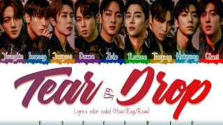 SF9 에스에프나인  quotTEAR DROPquot LYRICS COLOR CODED HANENGROM [upl. by Shaeffer]