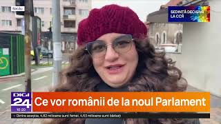 „Sper să fie răul cel mai mic” Ce își doresc românii de la noul Parlament [upl. by Hidie644]