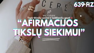 Afirmacijos tikslams  Mano gyvenimas yra kaip filmas ir aš esu herojuskuriam viskas pasiseka🥰✨🎉 [upl. by Gassman416]