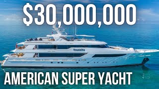 Touring a 30000000 American Built SuperYacht  Westport 164 [upl. by Thayer473]