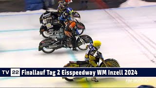 Ice Speedway WM Inzell Finallauf Sonntag  Finne Riihimäki siegt auf Inzeller Eis 2024 [upl. by Ecylahs]