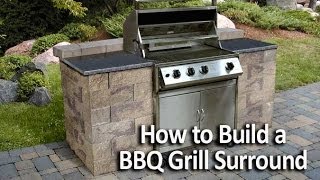 How to Build a BBQ Grilling Station or Grill Surround [upl. by Vitkun]