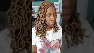 Blonde For The Holiday Bob Faux Locs  Individual Crochet Method [upl. by Emsoc]