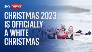 Christmas 2023 officially declared a white Christmas [upl. by Ramedlav]