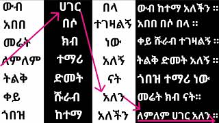 አረፍተ ነገር ምስረታ [upl. by Nylasor]