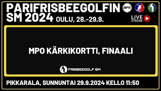 Parifrisbeegolfin SM 2024 MPO Kärkikortti Finaali [upl. by Mllly980]