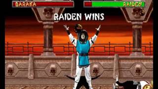 Mortal Kombat 2  Raiden playthrough [upl. by Ainnek59]