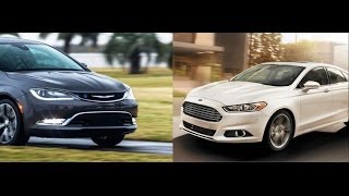 2015 Chrysler 200 vs Ford Fusion By the Numbers [upl. by Woodring]