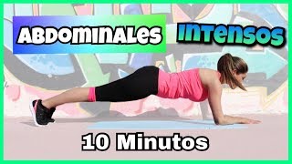 EJERCICIOS PARA TENER EL ABDOMEN PLANO  10 Minutos Abdominales Intensos  NatyGlossGym [upl. by Anastos938]