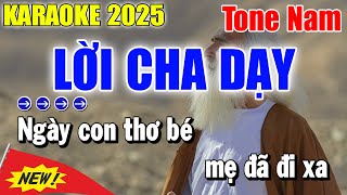 Karaoke Lời Cha Dạy Tone Nam  Beat Phối Mới  Karaoke Thanh Duy [upl. by Aihtennek]