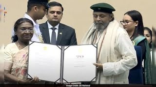 Legendary Actor Mithun Chakraborty received DADASAHEB PHALKE National Award 2024 [upl. by Press]