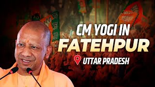 Yogi Adityanath LIVE  Public meeting Fatehpur UP फतेहपुर  जनसभा BJP  UP News [upl. by Schuman]