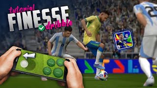 Finesse Dribble Skill Tutorial in eFootball 2024 Mobile  Classic  Touch amp Flick [upl. by Aney]