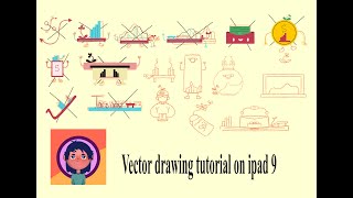 Drawing vector illustration with Affinity Designer 2 On Ipad 9  Easy Drawing affinitydesigner [upl. by Idnahr]