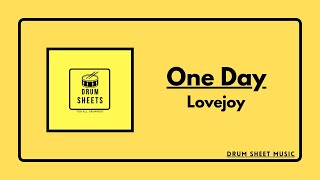 One Day  Lovejoy  Drum Sheet Music [upl. by Nomsed825]