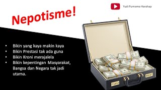 Nepotisme bisa dipidana [upl. by Ynnavoeg]