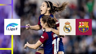 HIGHLIGHTS  Real Madrid vs Barcelona Liga F 202324 Matchday 21 [upl. by Follansbee]