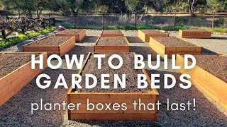 How to Build Durable Raised Garden Beds Planter Boxes [upl. by Dorotea]