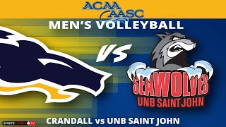 ACAA Mens Volleyball 🏐 UNBSJ  Crandall Nov 17 2024 [upl. by Eirameinna]