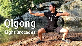 Eight Brocades Qigong Follow Along Practice for Beginners [upl. by Enahc]