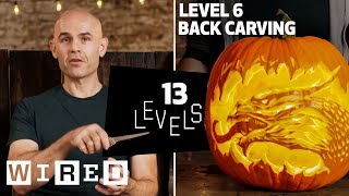 13 Levels of Pumpkin Carving Easy to Complex  WIRED [upl. by Gannon]